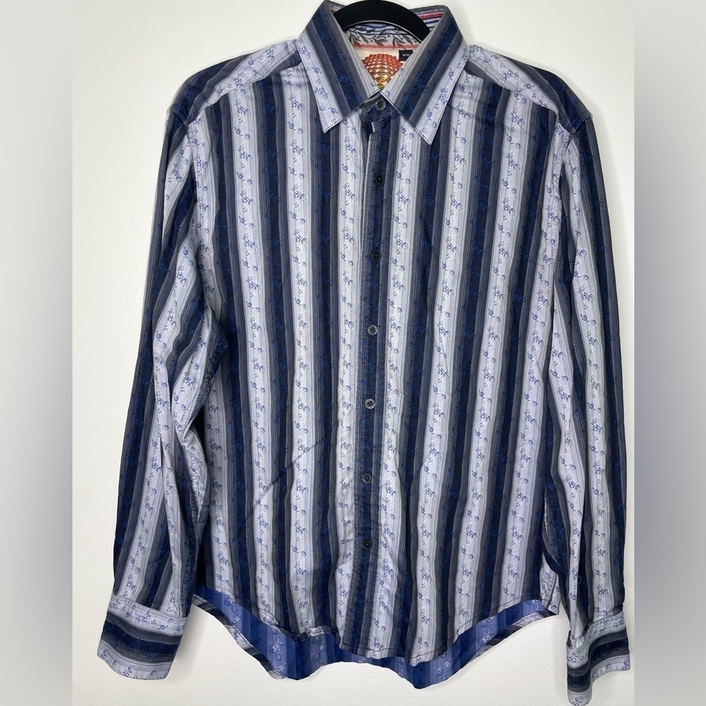 Robert Graham mix prints fun buttons down shirt